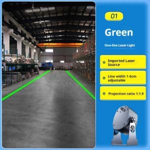 12‑80V Industrial Low‑Voltage DC Safety Projector Forklift Overhead Crane Warning Projector