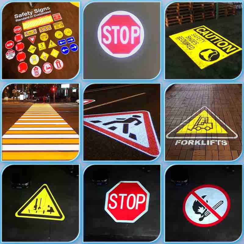 12‑80V Industrial Low‑Voltage DC Safety Projector Forklift Overhead Crane Warning Projector