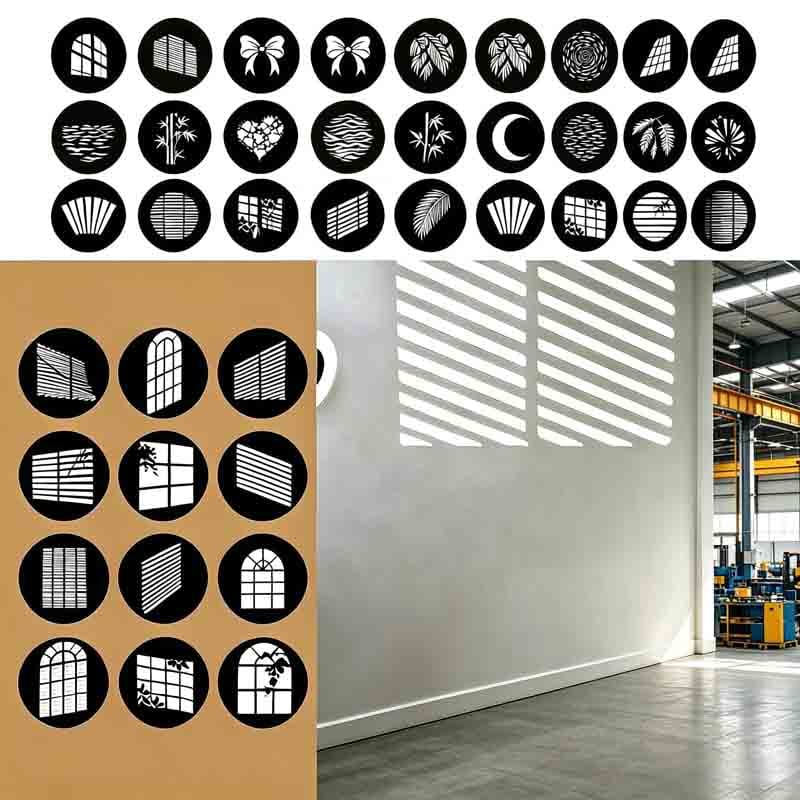 Industrial Custom Metal Logo Gobo Durable Grating Design with High Temperature Resistance & Long Service Life