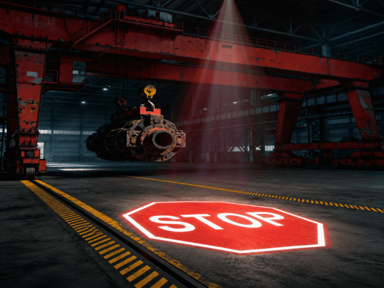 Crane Warning Projector Display Effect