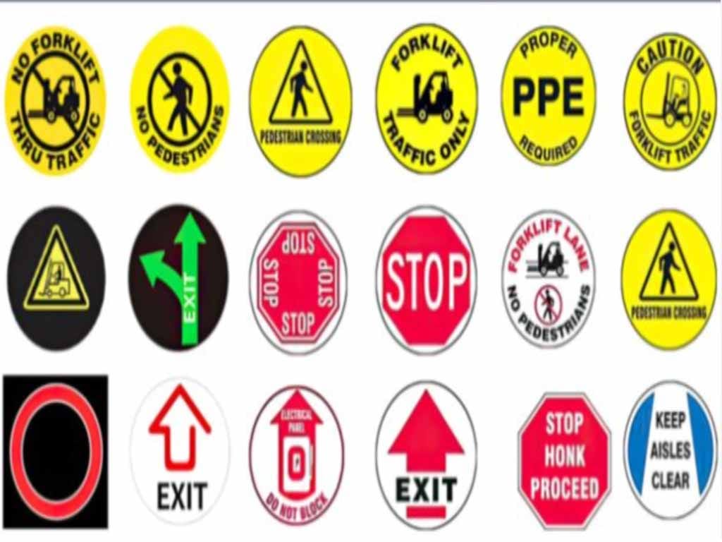 Industrial Floor Sign Projector-Clear Warnings for Factories and Warehouses