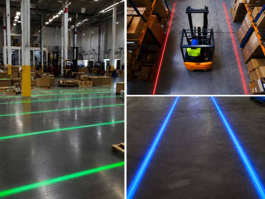 How floor marking laser Improves Warehouse Safety & 5S Management
