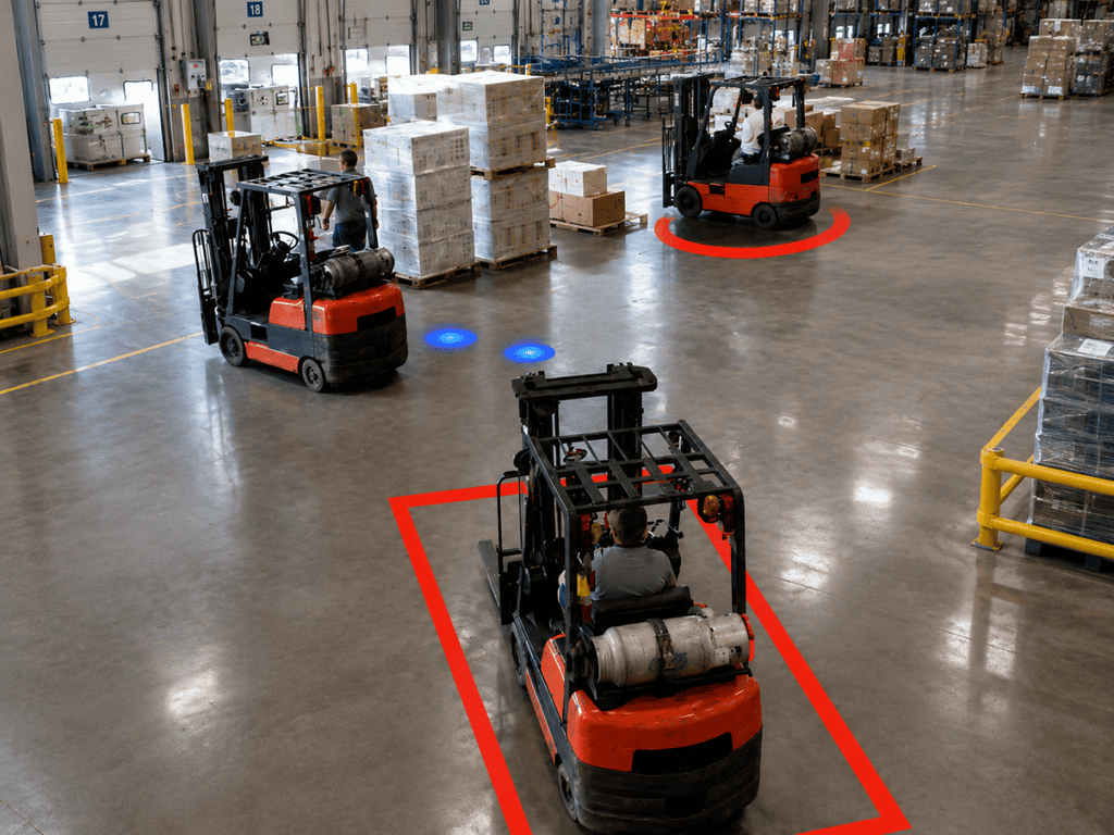 Forklift Safety Light for Warehouse Safety