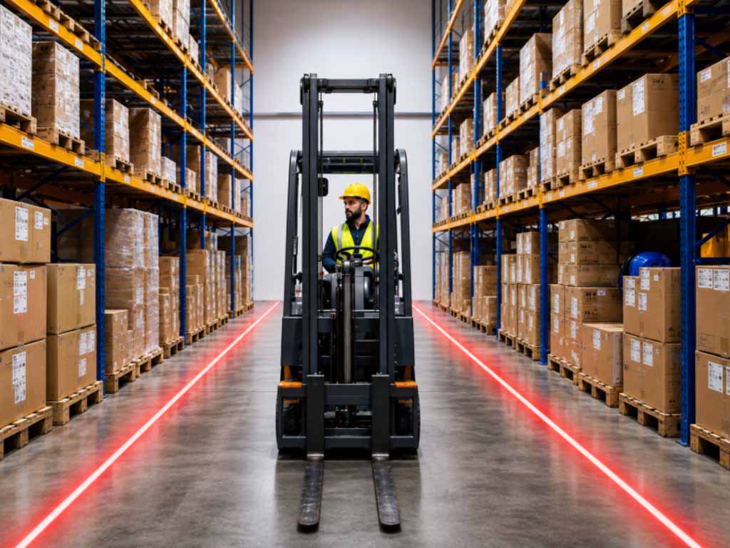 How floor marking laser Improves Warehouse Safety & 5S Management