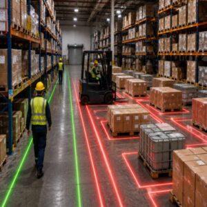 Want a Simple Way to Make Your Warehouse Safer? Try Stop Sign Projectors