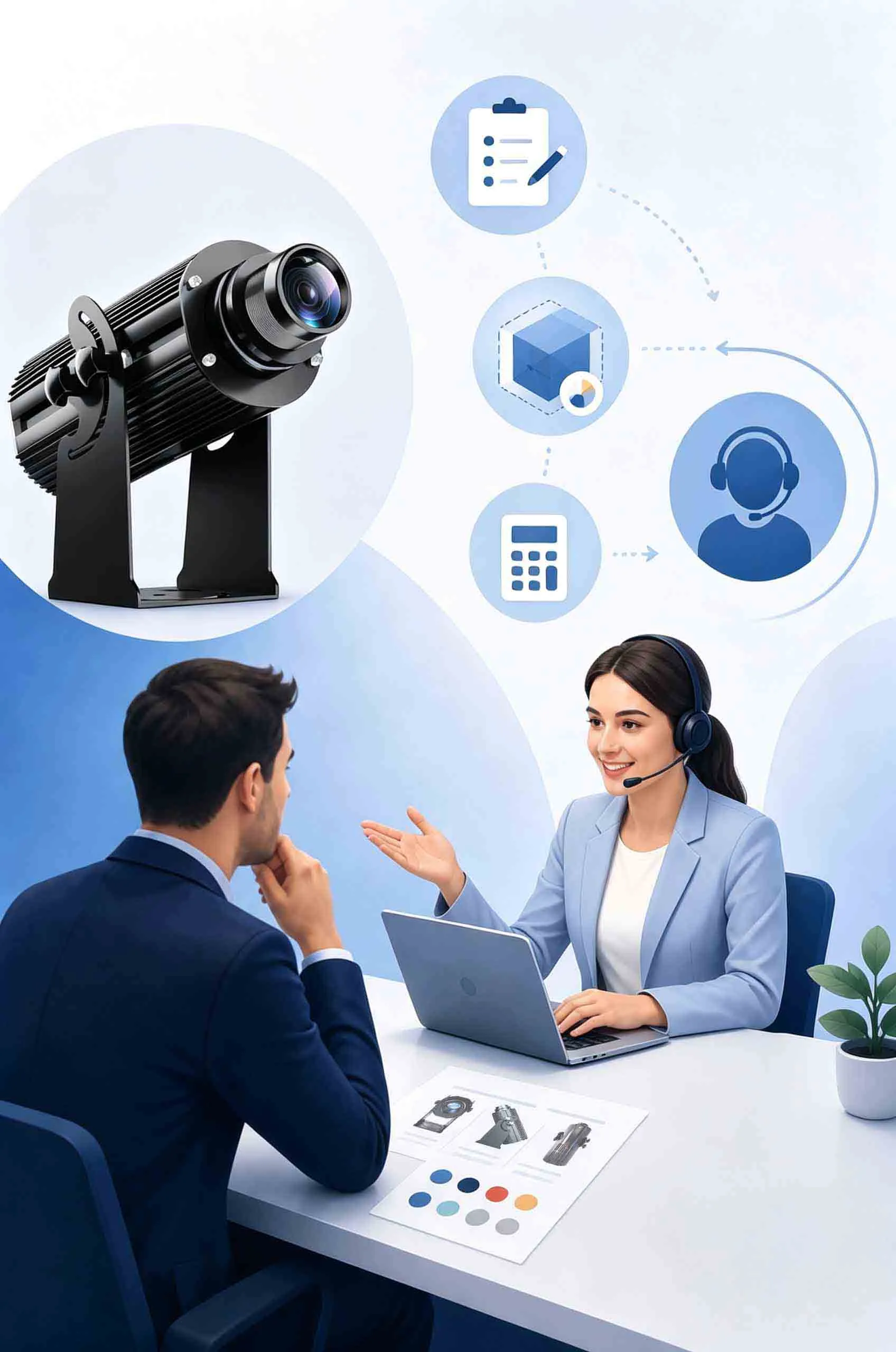 Industrial Safety Projector Lights for Warehouses