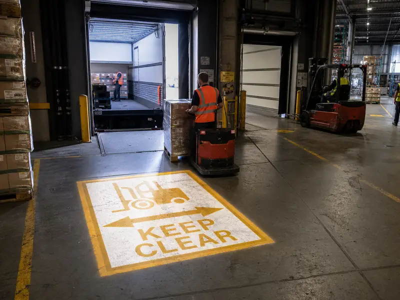 oading-zone-keep-clear-projector