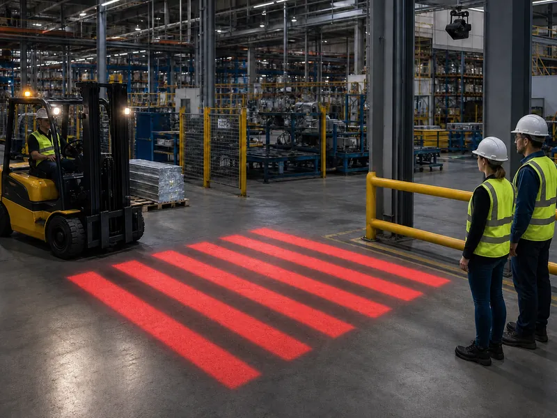 Noparde Introduces 300W Zebra Crossing Projector for Safer Factory Traffic