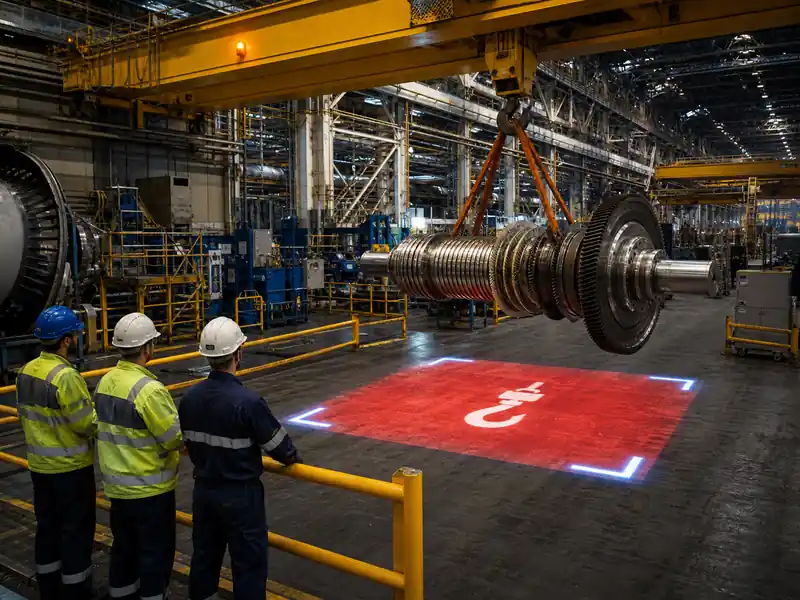 Rotating Warning Light for Overhead Crane Safety – Make Moving Lift Zones Easier to See