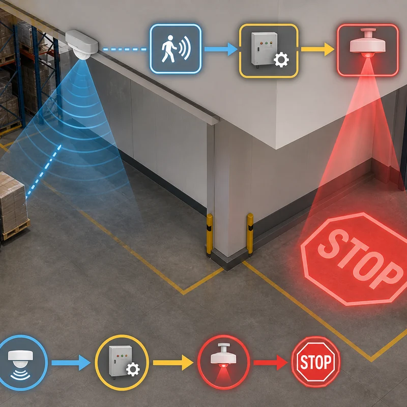 Industrial Safety Projector Lights for Warehouses