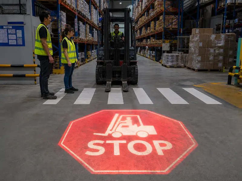 warehouse-forklift-stop-projector