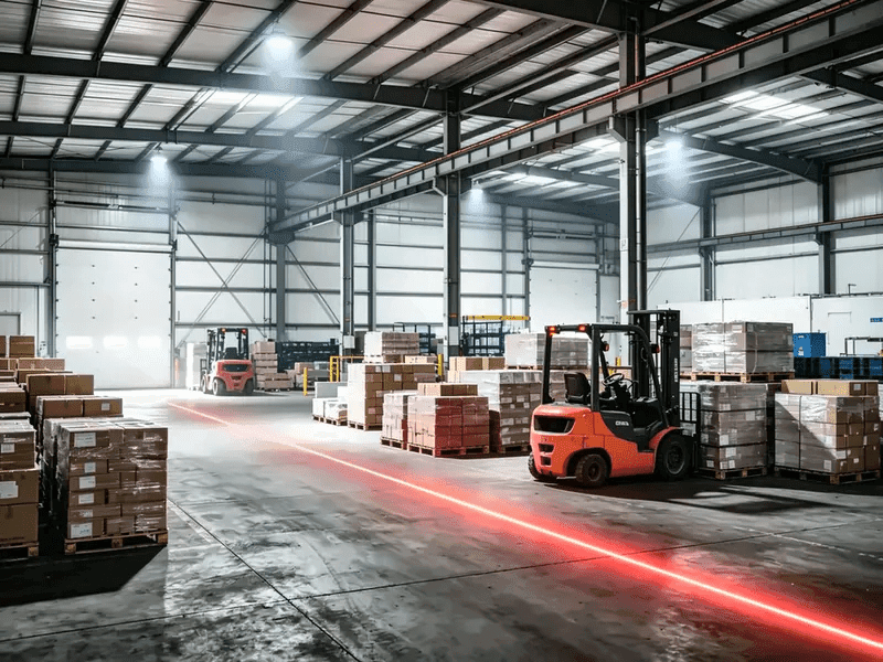 How to specify a red laser line projector for factory safety routes