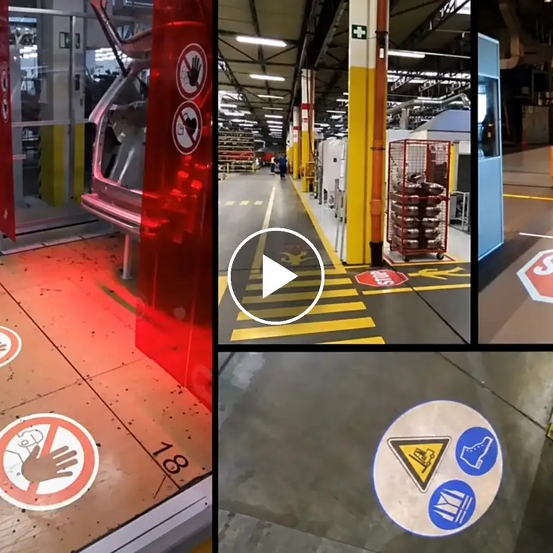 Projected-Safety-Signs