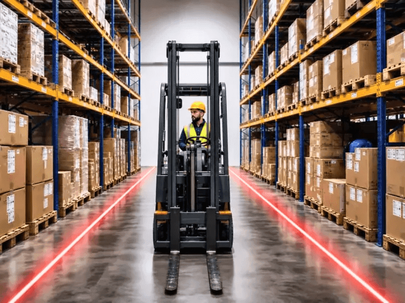 How to specify a red laser line projector for factory safety routes