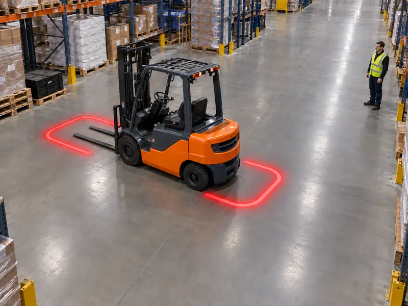 How Many Forklift Safety Projector Lights Are Needed on One Forklift?