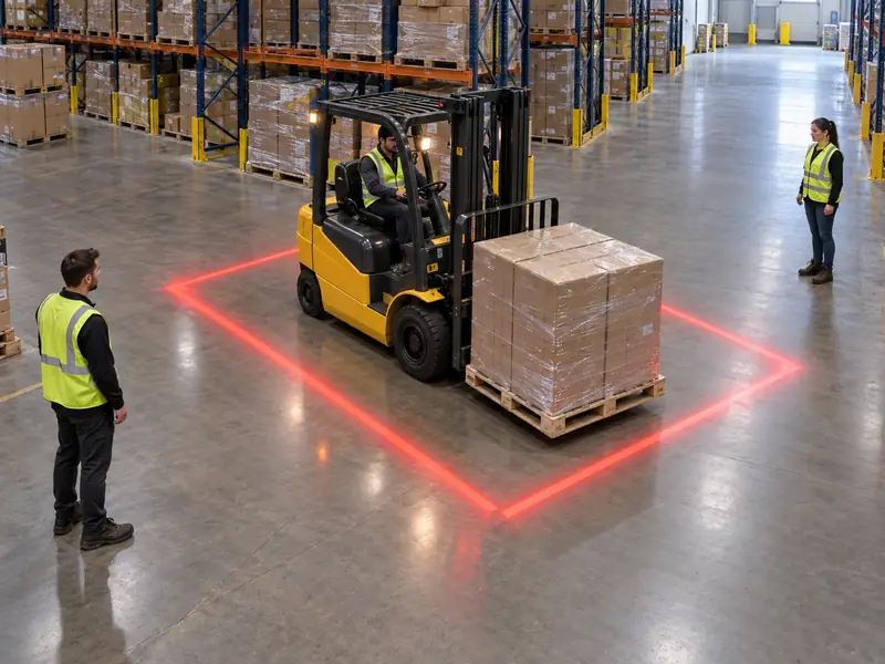 How Many Forklift Safety Projector Lights Are Needed on One Forklift?