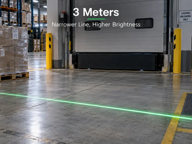 Laser Line Projector Industrial Guide – Line Width and Brightness at 3, 5, and 10 Meters