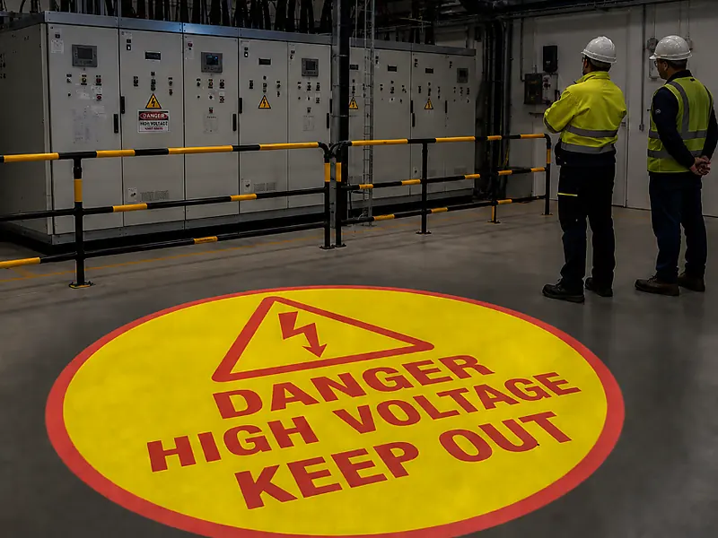 safety warning projector