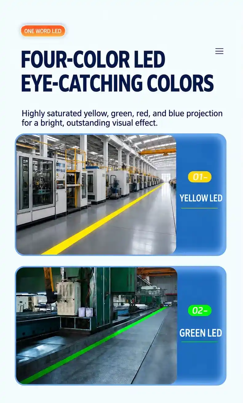 100W/150W/200W LED Line Projector for Warehouse workshop logistics layout