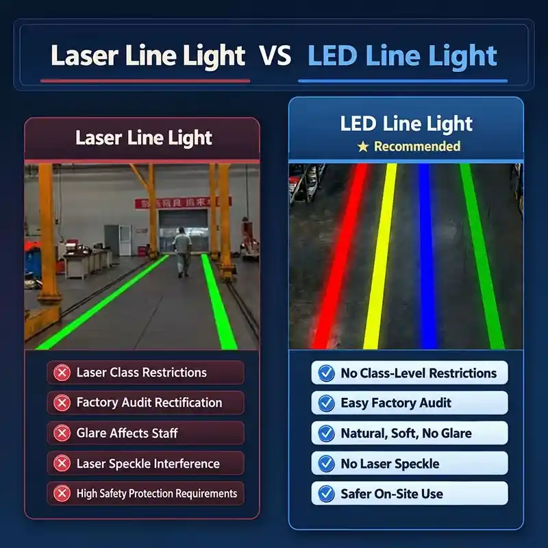 100W/150W/200W LED Line Projector for Warehouse workshop logistics layout